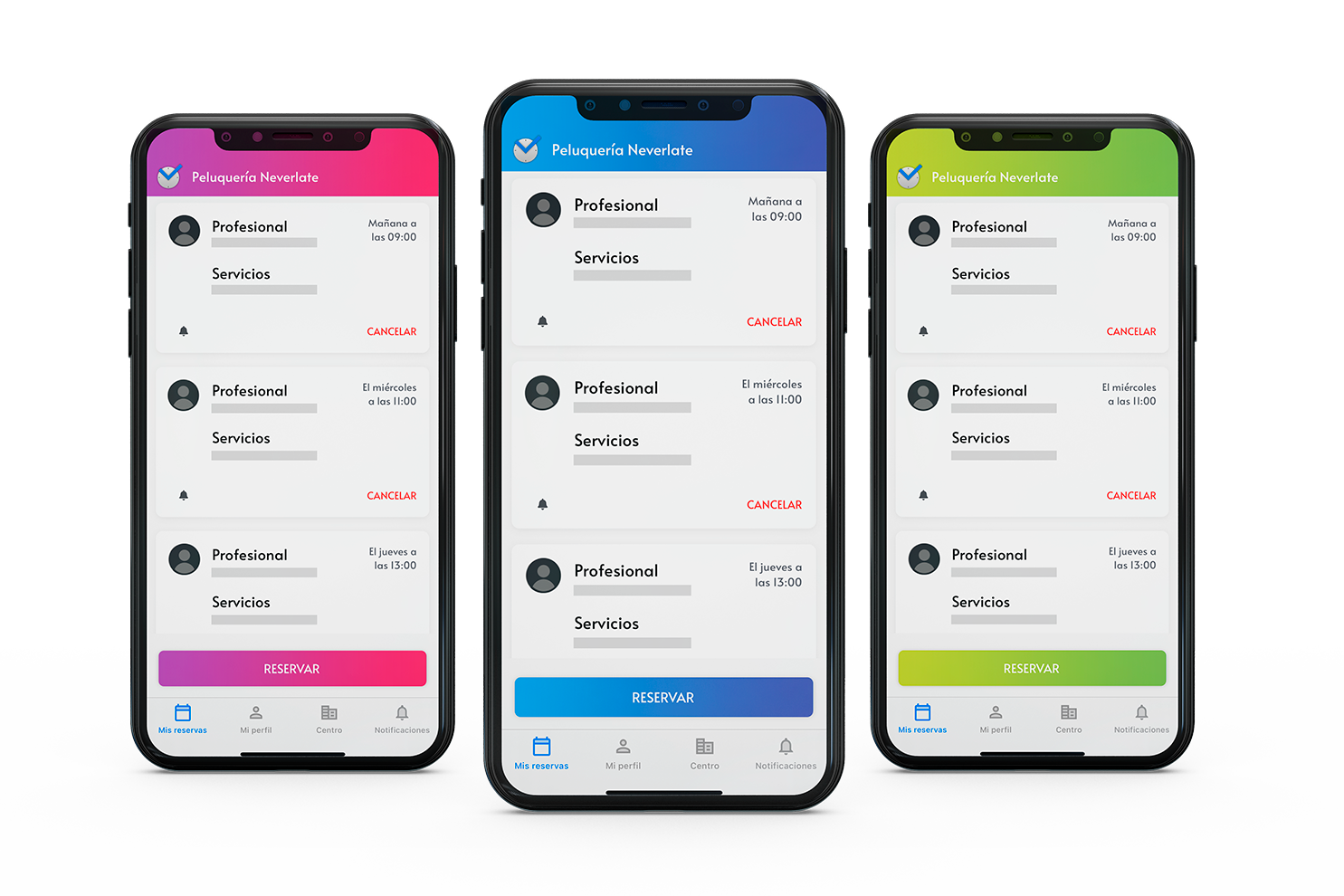 app de reservas